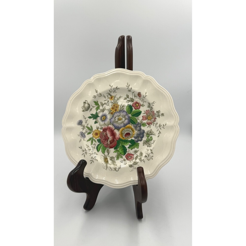 Royal Doulton Malvern D6197 Floral Scalloped Plate 8" English China